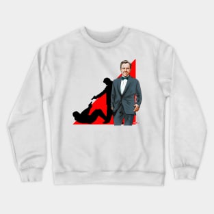 Harvey Keitel - An illustration by Paul Cemmick Crewneck Sweatshirt